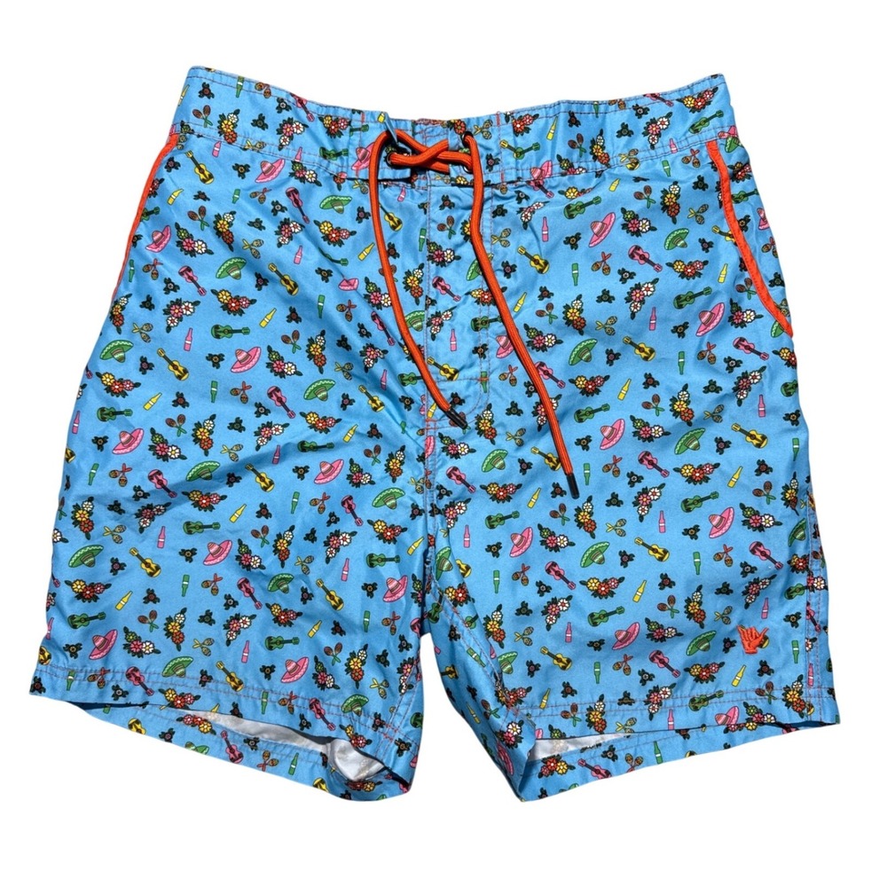Beach Bros (Blue) Swim Trunks Men L